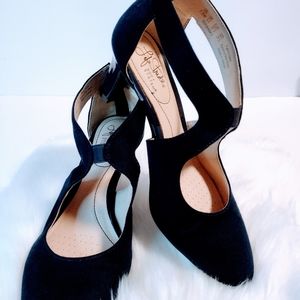 Giovanna 2 Pumps 2.75" Elegant Heels Navy Micron Color Size 7.5W